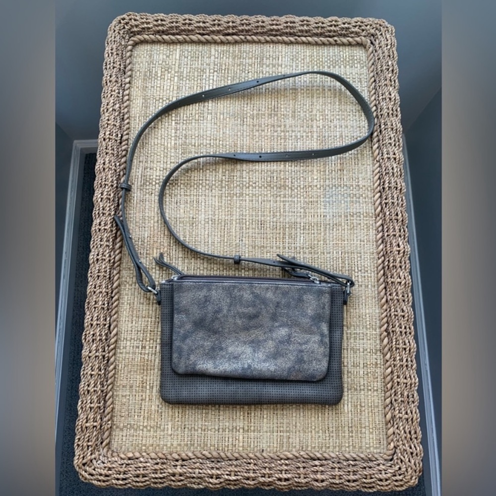 STELLA & DOT- Elegant Gray Crossbody Bag